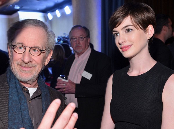 Photo: Steven Spielberg and Anne Hathaway
