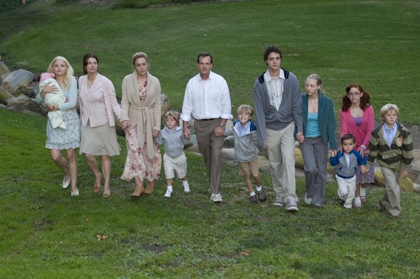 Still of Bill Paxton, Jeanne Tripplehorn, Chloë Sevigny, Ginnifer Goodwin, Douglas Smith and Amanda Seyfried in Big Love