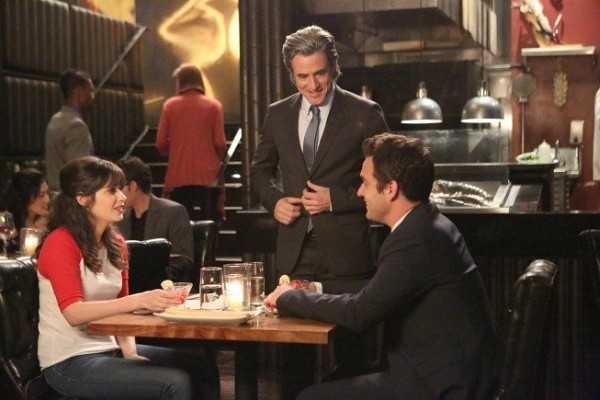 Still of Dermot Mulroney, Zooey Deschanel and Jake Johnson in New Girl