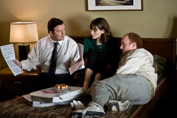 Still of Jennifer Garner, Louis C.K. and Ricky Gervais in The Invention of Lying