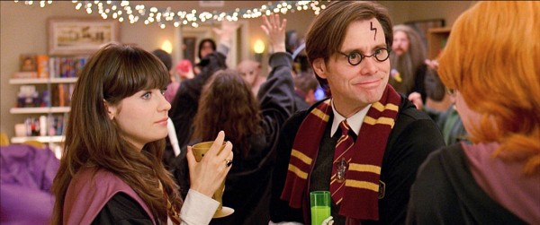 Still of Jim Carrey and Zooey Deschanel in Yes Man