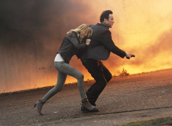 Still of John Cusack and Malin Akerman in The Numbers Station