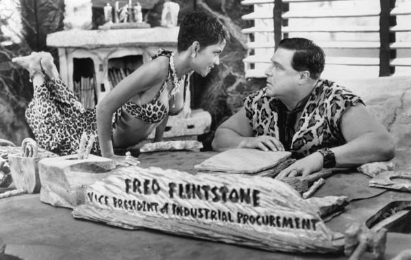 Still of John Goodman and Halle Berry in The Flintstones