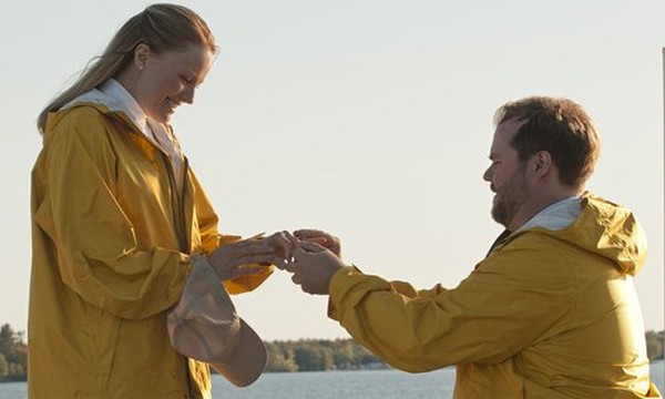 Still of Malin Akerman and Tyler Labine in Cottage Country