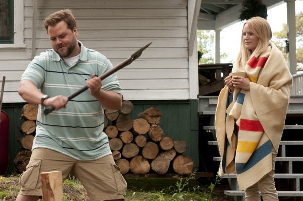 Still of Malin Akerman and Tyler Labine in Cottage Country