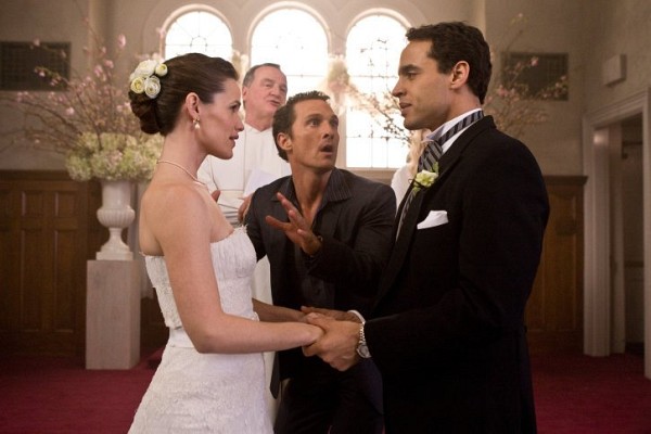 Still of Matthew McConaughey, Jennifer Garner and Daniel Sunjata in Ghosts of Girlfriends Past