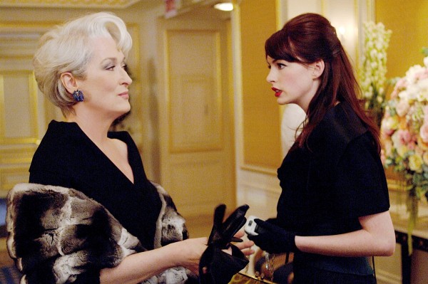 Still of Meryl Streep and Anne Hathaway in The Devil Wears Prada