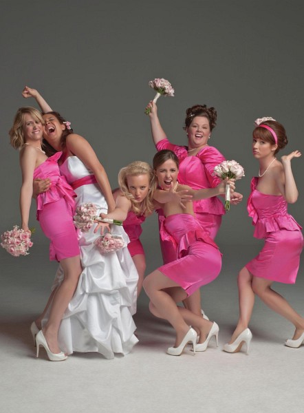 Photo: Still of Rose Byrne, Melissa McCarthy, Maya Rudolph, Wendi McLendon-Covey, Kristen Wiig and Ellie Kemper in Bridesmaids