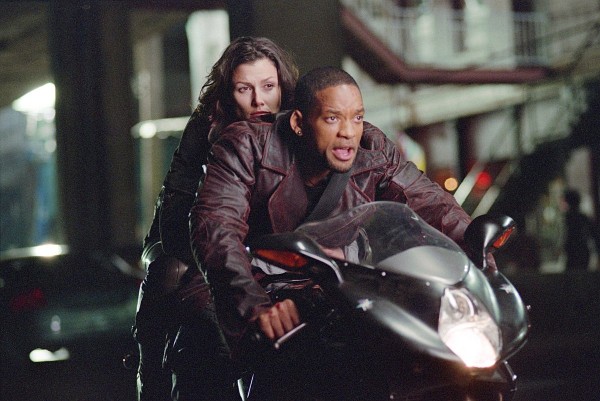 Still of Will Smith and Bridget Moynahan in I, Robot