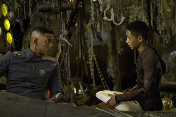 Still of Will Smith and Jaden Smith in After Earth