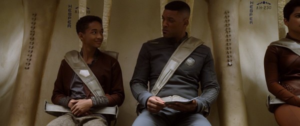 Still of Will Smith and Jaden Smith in After Earth