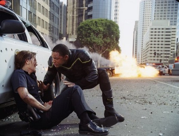 Still of Will Smith and Liz Wicker in Hancock