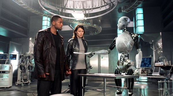 Still of Will Smith, Bridget Moynahan and Joanna Capitano in I, Robot