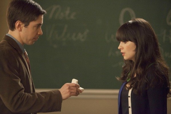 Still of Zooey Deschanel and Justin Long in New Girl