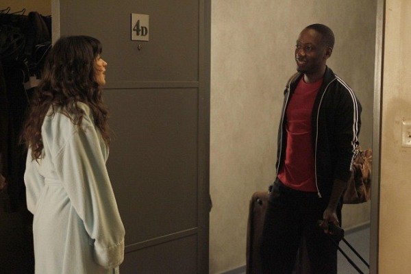 Still of Zooey Deschanel and Lamorne Morris in New Girl