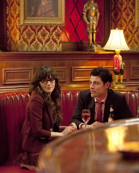 Still of Zooey Deschanel and Max Greenfield in New Girl