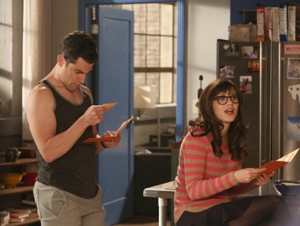 Still of Zooey Deschanel and Max Greenfield in New Girl