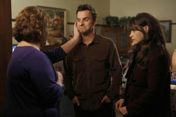 Still of Zooey Deschanel, Margo Martindale and Greg Gayne in New Girl