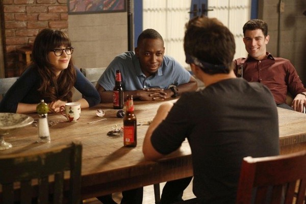 Still of Zooey Deschanel, Max Greenfield and Lamorne Morris in New Girl