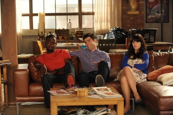 Still of Zooey Deschanel, Max Greenfield and Lamorne Morris in New Girl