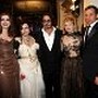 Johnny Depp, Helena Bonham Carter, Anne Hathaway, Mia Wasikowska and Robert A. Iger at event of Alice in Wonderland