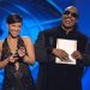 Stevie Wonder and Alicia Keys at event of The 48th Annual Grammy Awards