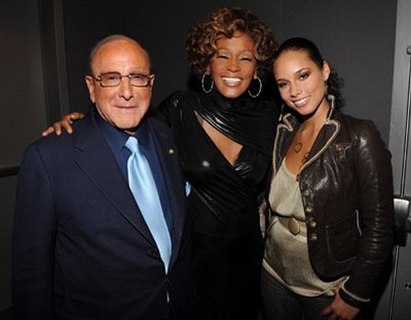 Whitney Houston, Clive Davis and Alicia Keys
