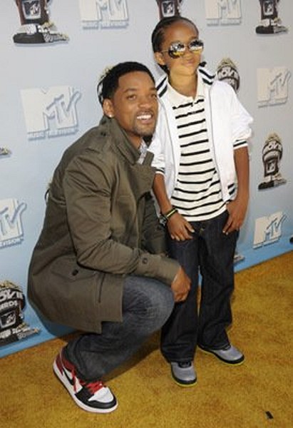 Will Smith and Jaden Smith at event of 2008 MTV Movie Awards