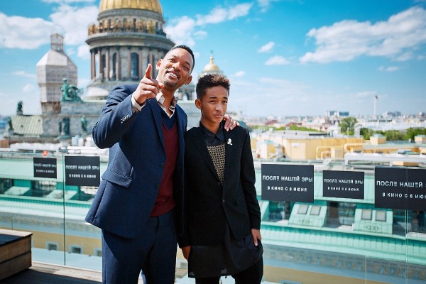 Will Smith and Jaden Smith at event of After Earth