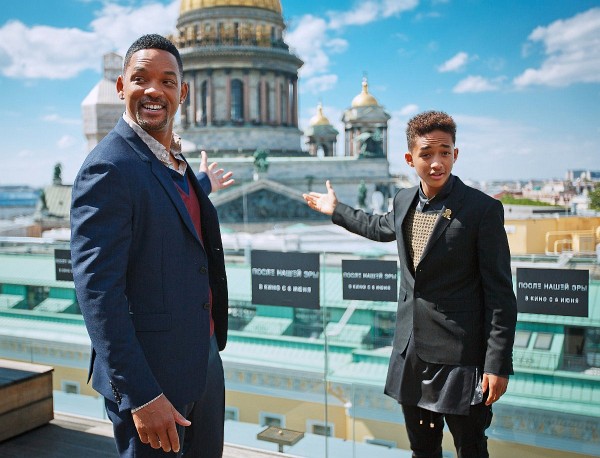 Will Smith and Jaden Smith at event of After Earth