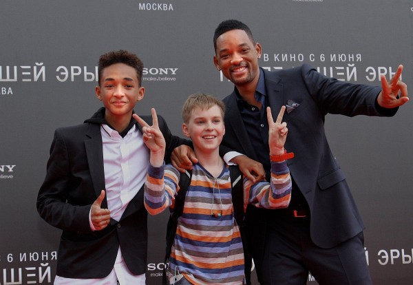 Will Smith and Jaden Smith at event of After Earth