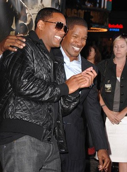 Will Smith and Jamie Foxx at event of The Kingdom