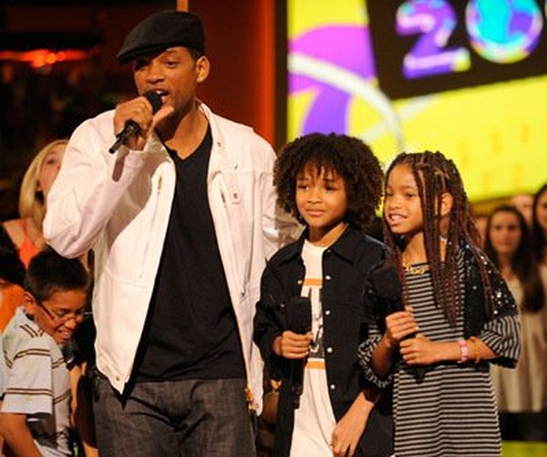 Will Smith, Jaden Smith and Willow Smith at event of Nickelodeon Kids' Choice Awards 2008