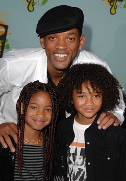 Will Smith, Jaden Smith and Willow Smith at event of Nickelodeon Kids' Choice Awards 2008