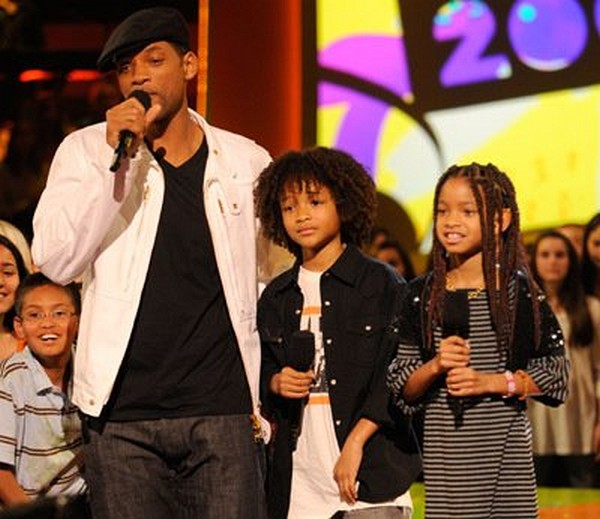 Will Smith, Jaden Smith and Willow Smith at event of Nickelodeon Kids' Choice Awards 2008