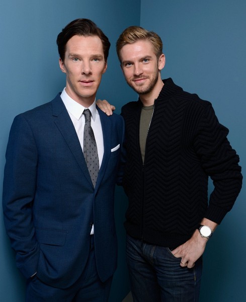 Benedict Cumberbatch and Dan Stevens at event of The Fifth Estate