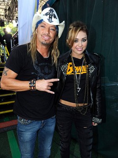 Bret Michaels and Miley Cyrus
