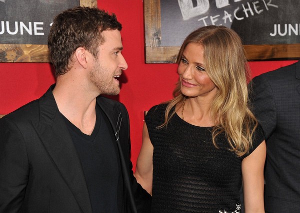 Cameron Diaz and Justin Timberlake at event of Bad Teacher