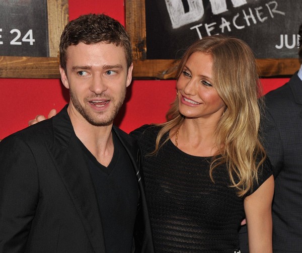 Cameron Diaz and Justin Timberlake at event of Bad Teacher