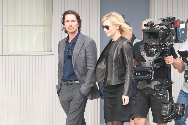 Christian Bale and Cate Blanchett in Knight of Cups