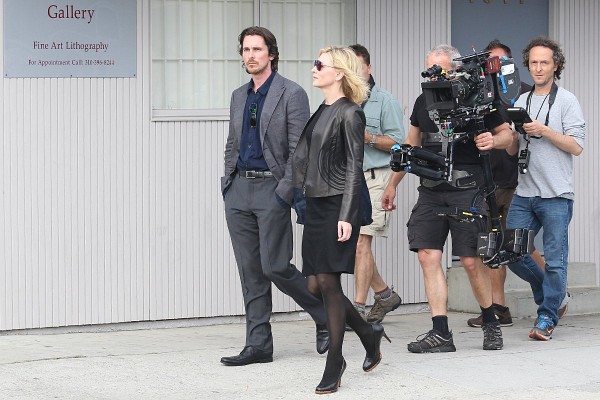 Christian Bale and Cate Blanchett in Knight of Cups