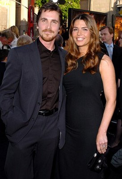 Christian Bale and Sibi Blazic at event of Batman Begins