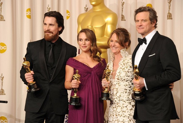 Colin Firth, Natalie Portman, Christian Bale and Melissa Leo