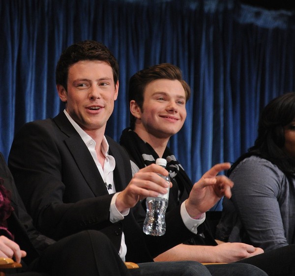 Cory Monteith and Chris Colfer at event of Glee