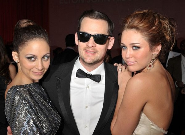 Joel Madden, Miley Cyrus and Nicole Richie at event of The 82nd Annual Academy Awards