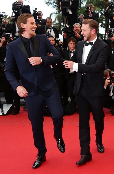 Justin Timberlake and Garrett Hedlund at event of Inside Llewyn Davis