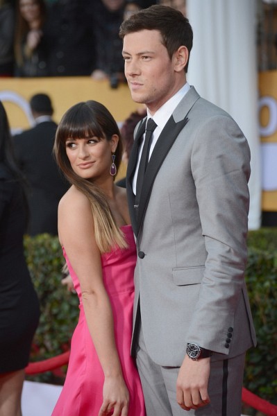 Lea Michele and Cory Monteith