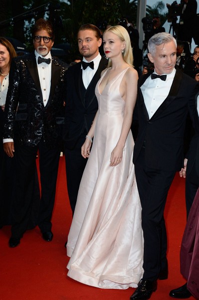 Leonardo DiCaprio, Amitabh Bachchan, Baz Luhrmann and Carey Mulligan at event of The Great Gatsby