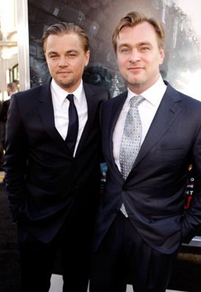 Leonardo DiCaprio and Christopher Nolan at event of Inception