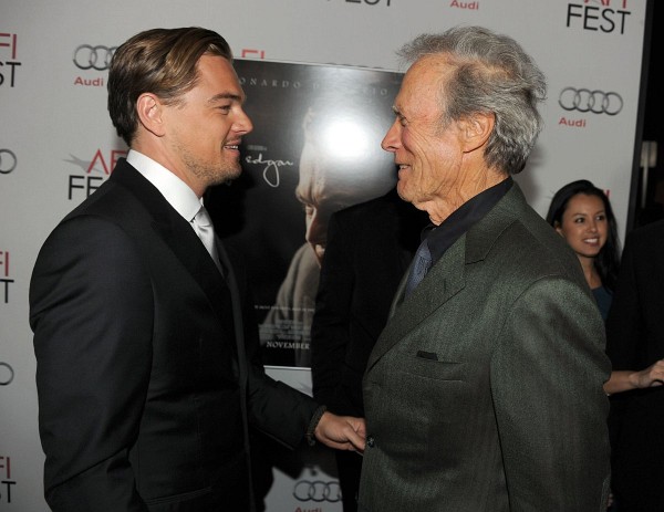Leonardo DiCaprio and Clint Eastwood at event of J. Edgar